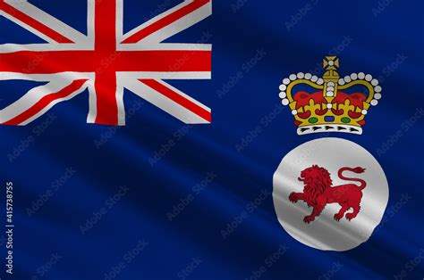 Flag of Tasmania is island state of Australia Stock Illustration ...