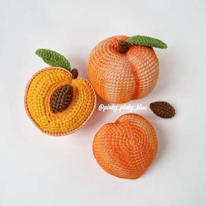 Peach Crochet Pattern - Etsy