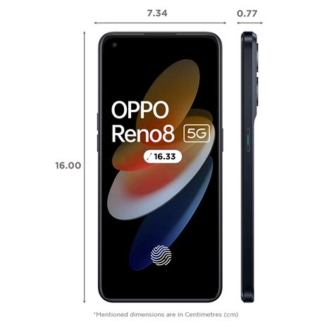 Buy OPPO Reno 8 5G 8GB RAM 128GB Shimmer Black Online Croma