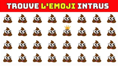 Trouve l INTRUS Quiz Emoji Facile à Difficile énigmes jeu logo