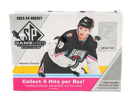 2023 24 Upper Deck Sp Game Used Hockey Hobby Box Da Card World