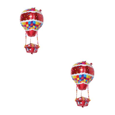 Masteelf Pcs Aluminum Foil Hot Air Balloon Shaped Inflatable Balloons Theme Party Supplies For