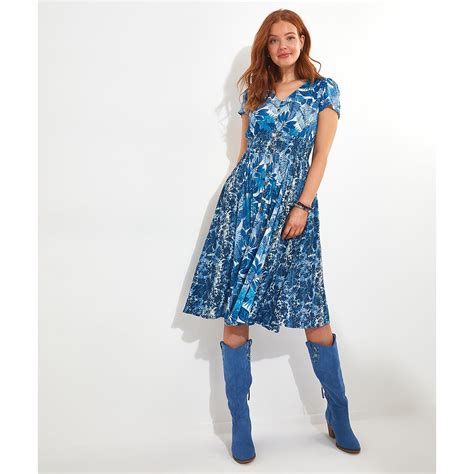 Joe Floral Print Dress Blue Joe Browns La Redoute