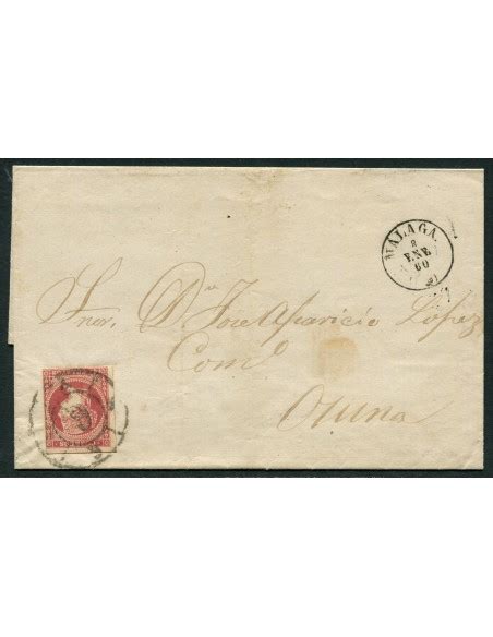 España 1er Centenario Cartas 1855 Correo Nº 00048B Carta CA