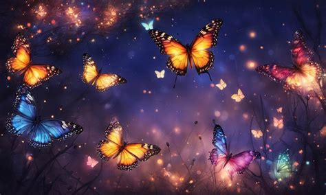 Glowing Butterflies by ElocinColeArT on DeviantArt