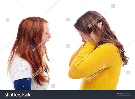 Screaming Teens Angry Girl Screaming Her Stock Photo 162907232