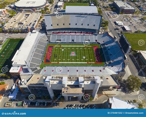 Arizona Stadium, University of Arizona Aerial View, Tucson, Arizona, USA Editorial Photography ...