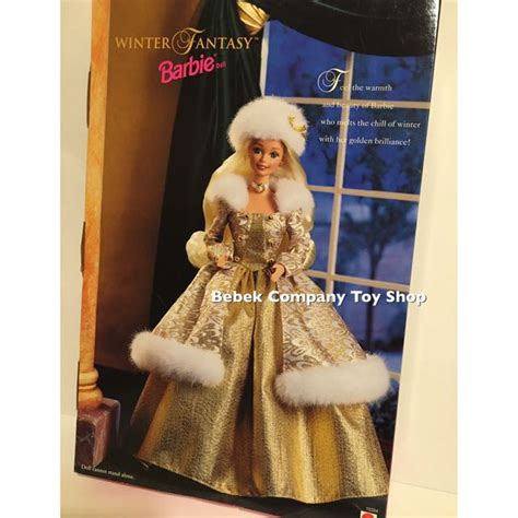 Mattel 1995年 Winter Fantasy Barbie 絕版 古董 芭比娃娃 冬日幻想曲 全新未拆 盒裝 興趣及遊戲 玩具與