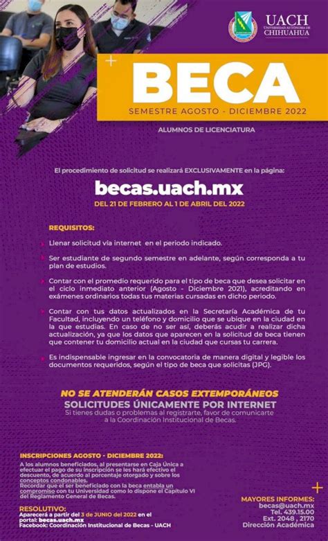 Abre Uach Convocatoria De Becas Ordinarias Para Licenciatura La