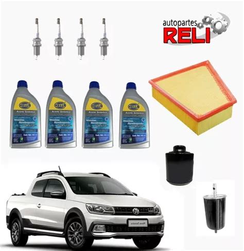 Kit Afinacion Vw Saveiro 1 6 Lts Aceite Sintético Meses sin interés