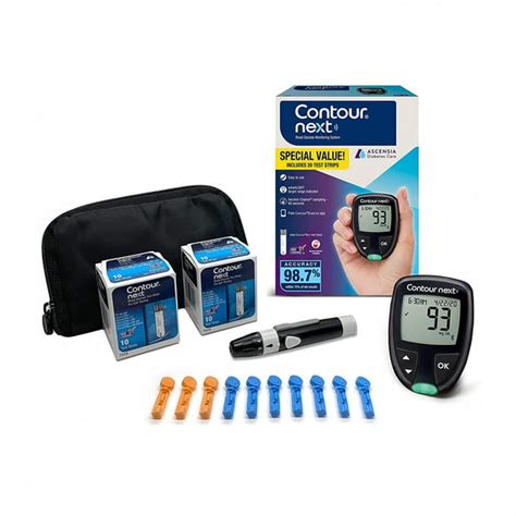 The Contour Next Blood Glucose Monitoring System All In One Kit For