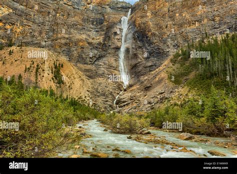 Takakkaw Falls Yoho National Park British Columbia Canada Stock