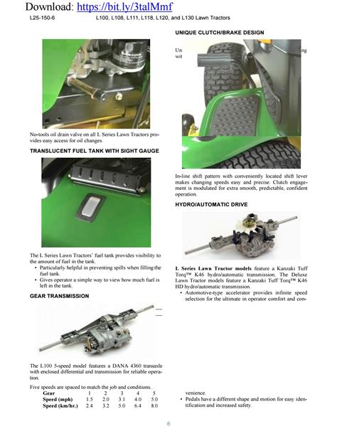 John Deere L120 L130 Lawn Tractors Service Repair Manual By Docs Issuu