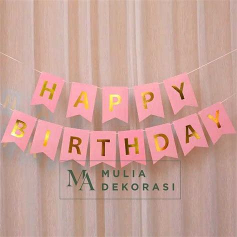 Detail Hiasan Dinding Happy Birthday Koleksi Nomer