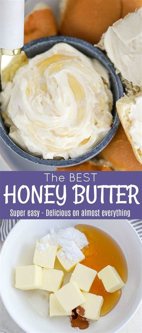 The Best And Easiest Honey Butter A Mixture Of Sweet Honey And Creamy Butter With A Touch Of