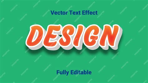 Premium Vector Editable Vector Text Effect