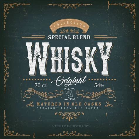 Whiskey Label Template Vector Images Depositphotos