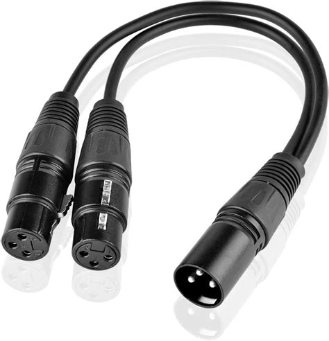 Siyear Symmetrisches Mikrofon Patchkabel Y Kabel Xlr Buchse Auf Dual