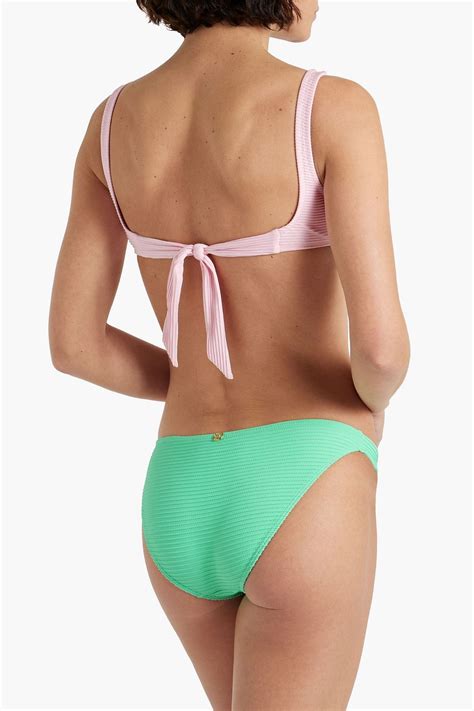 VIX PAULA HERMANNY Dune Fany Ribbed Low Rise Bikini Briefs THE OUTNET