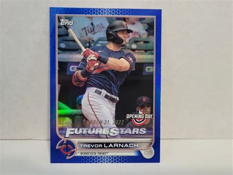 Trevor Larnach Topps Opening Day Royal Blue Foil Parallel Ebay