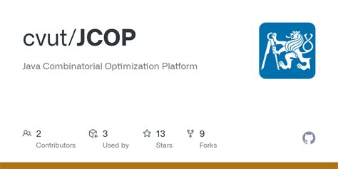 github cvutjcop java combinatorial optimization platform