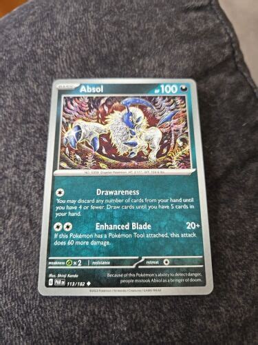 Absol Paradox Rift Pokemon Nm Mint Ebay