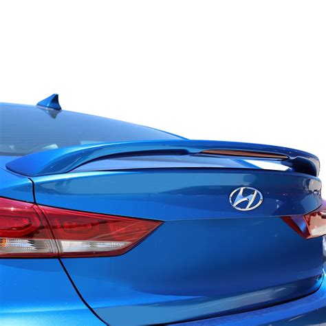 T5i Hyundai Elantra 2017 Custom Style Fiberglass Rear Spoiler With Light