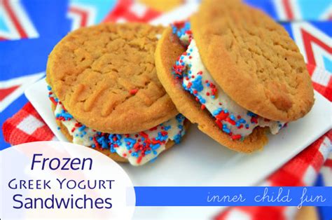 Festive Frozen Yogurt Sandwiches Inner Child Fun