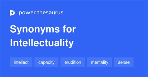 Intellectuality synonyms - 200 Words and Phrases for Intellectuality