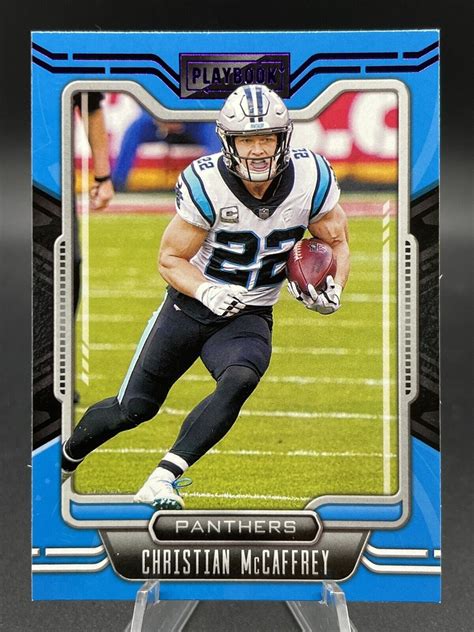 2021 Panini Playbook Purple 12 Christian McCaffrey For Sale Online