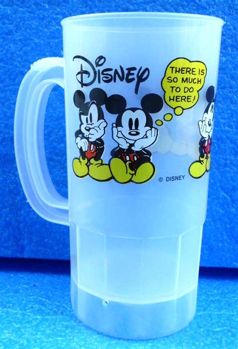 Walt Disney Mickey Mouse Super 22 Oz Plastic Drinking Cup 1994