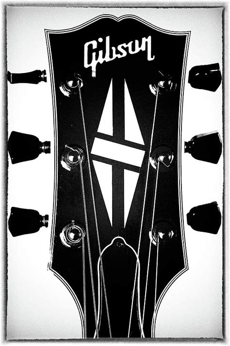 Gibson Headstock 2 Digital Art By Christopher Cutter Fine Art America