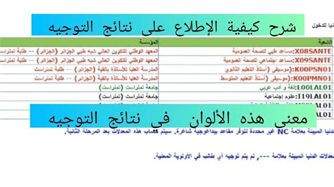 شرح كيفية الاطلاع على نتائج التوجيه التسجيلات الجامعية 2023 2034