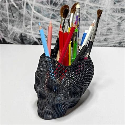 3d Printed Pla Desk Stationery Organizer Pencil Holder Etsy