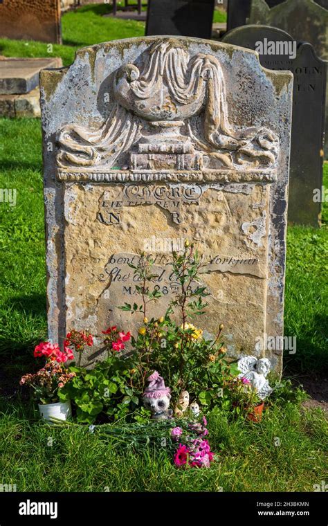 The Grave Of Anne Bronte Novelist And Poet In St Marys Church