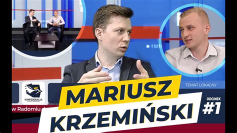 Mariusz Krzemiński lider Konfederacji w Radomiu rozmawia z Karolem