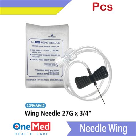 Pcs Wing Needle Scalp Vein G Onemed Lazada Indonesia