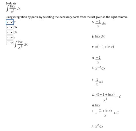 Solved Sinx Dx Evaluate Inx X2 Using Integration By Parts