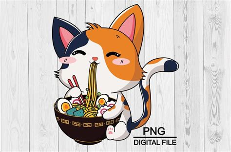 Ramen Cat Png, Cat Ramen Png, Ramen Cat Anime Png, Kawaii Cat Png, Kawaii Neko Ramen Png ...