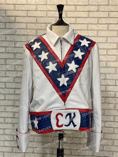 Daredevil Evel Knievel Leather Biker Jacket By Glj