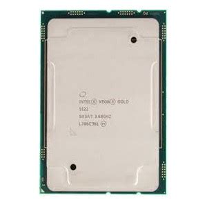 Intel Xeon Gold 5122 CPU 16 5M Cache 3 60Ghz 4 Core 8 Thread XEON