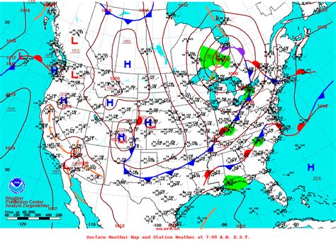 Occluded Front Weather Map