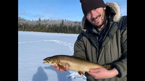 Incredible Boundary Waters Ice Fishing Plus Lake Trout Youtube