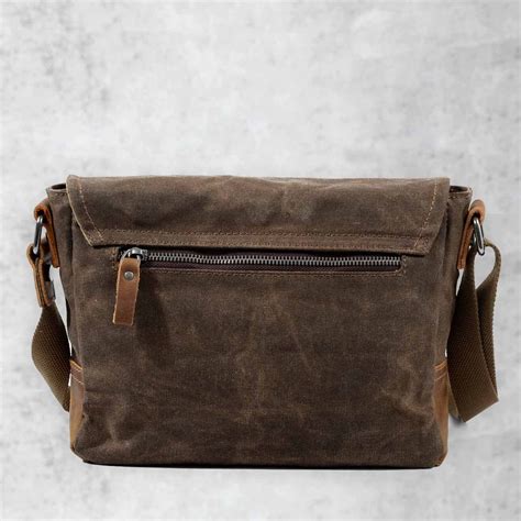 Waxed Canvas Crossbody Bag For Men Canvas Sling Bag Canvas Etsy