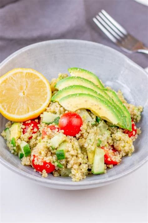 Quinoa Salat Rezept Mit Avocado Vegan Einfach