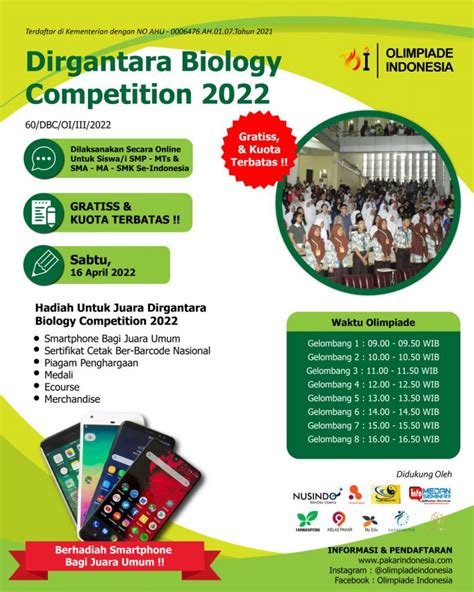 Dirgantara Biology Competition Olimpiade Indonesia