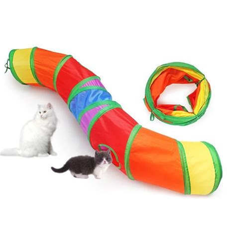 Jouet Pour Chat Avec Balle Tunnel S Color Peek A Boo Interactif Pour