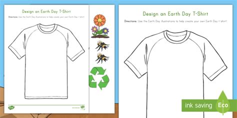 Earth Day T Shirt Design Activity Twinkl Resources