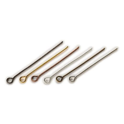 Piece Colors Metal Eye Head Pins Findings Jewelry Making