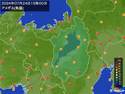 南小松滋賀県の過去のアメダス2024年07月24日 日本気象協会 Tenkijp